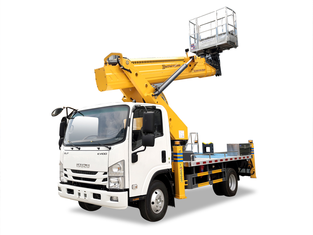 Aerial work platform truck