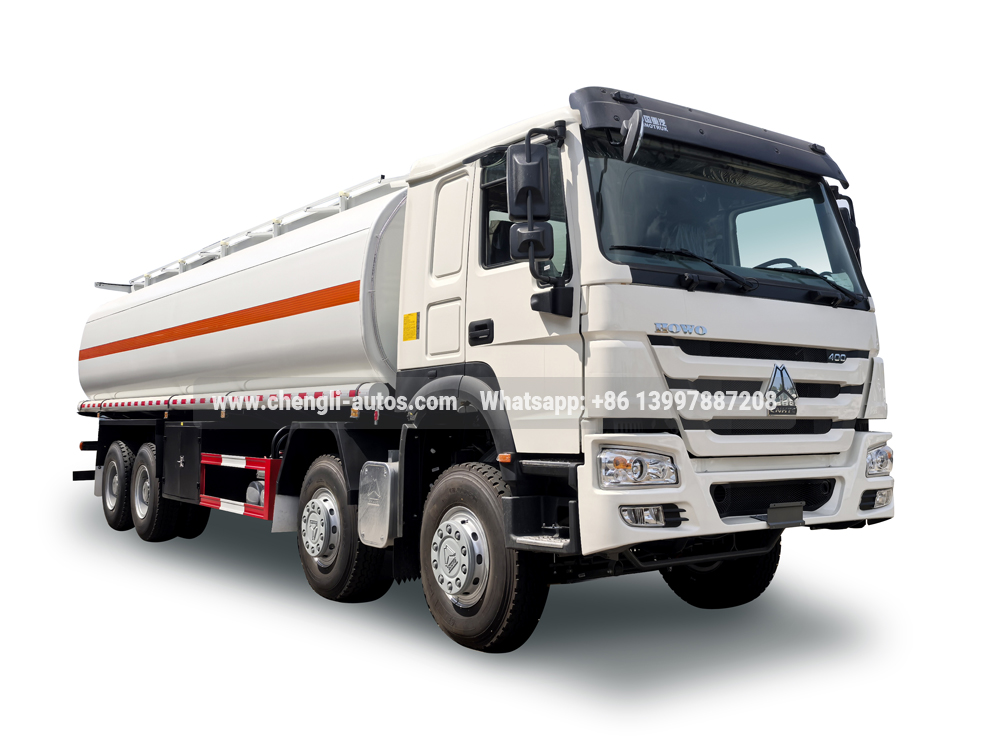 34,000 Liters Howo 8x4 LHD fuel bowser diesel transport truck