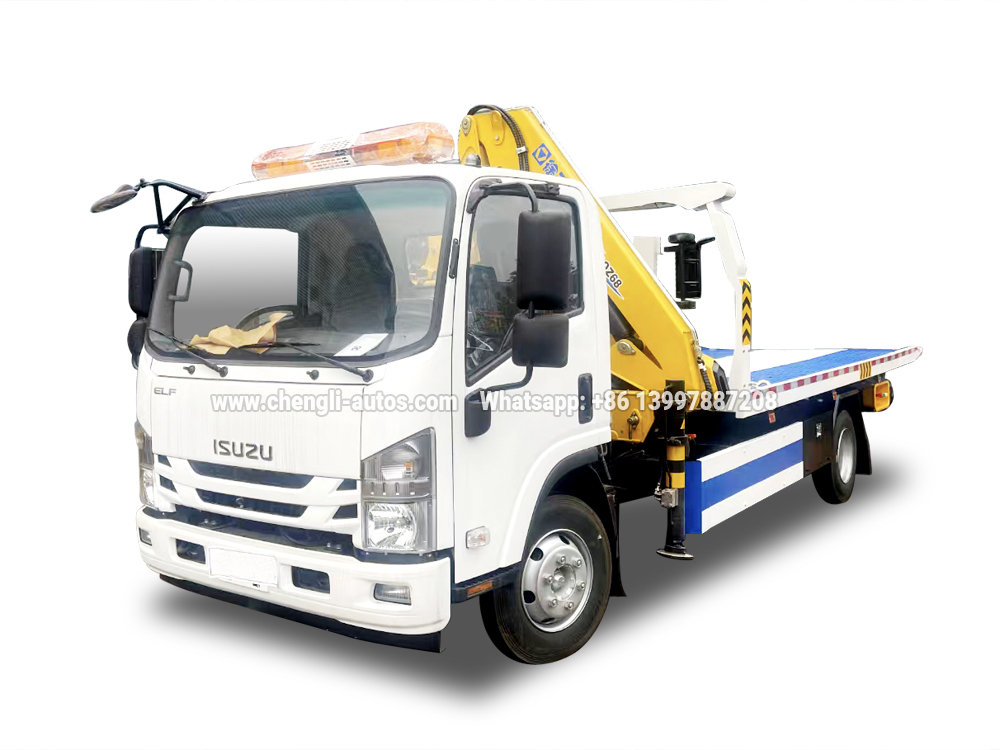 ISUZU NPR rescue wrecker truck (with 5 Ton crane)