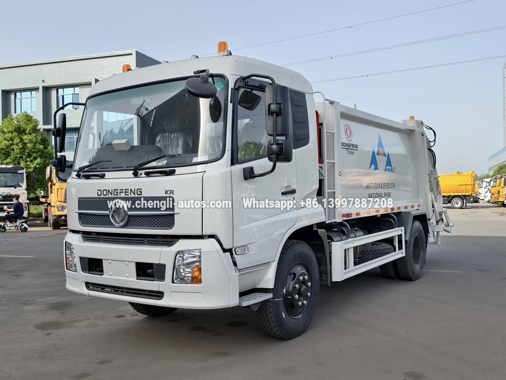 12m³ Dongfeng compactor garbage truck export to Ghana